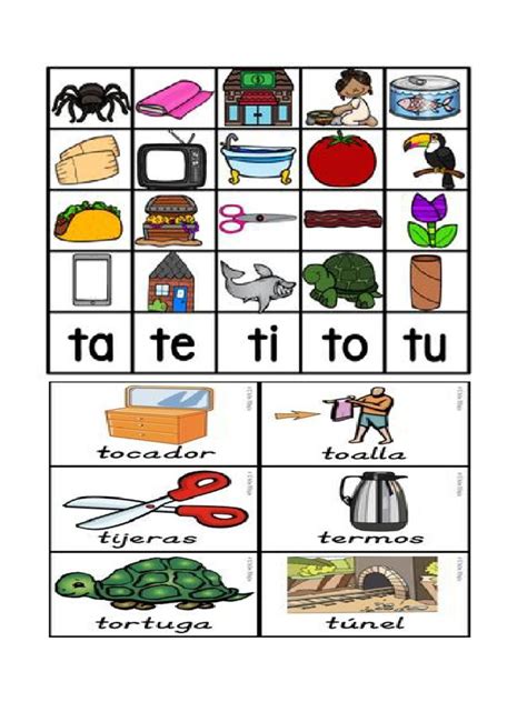 Imagenes Y Palabras Con T Pdf