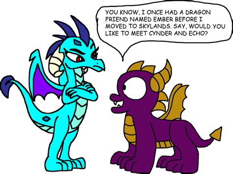 Spyro Meets Mlp Ember By Blackrhinoranger On Deviantart
