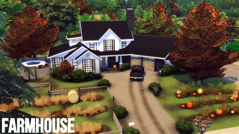 Modern Farmhouse No Cc The Sims 4 Speed Build Youtube