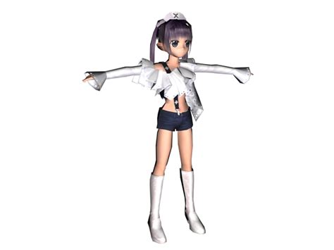 Anime Girl Character 3d Model 3ds Max Files Free Download Modeling 21253 On Cadnav