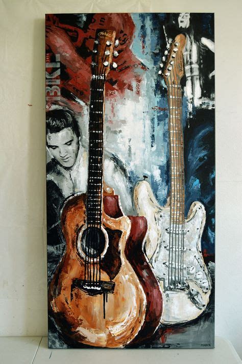 Guitar Art Guitar Painting Music Artwork T For A Musician Music