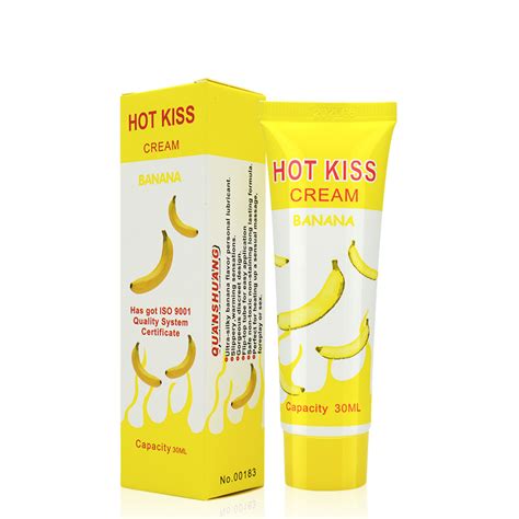 Hot Kiss Lubricant Banana Cream Sex Lube Body Massage Oil For Anal Sex Grease Oral Vaginal Love
