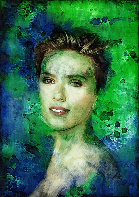 Scarlett Johansson Digital Art By Elena Kosvincheva Fine Art America