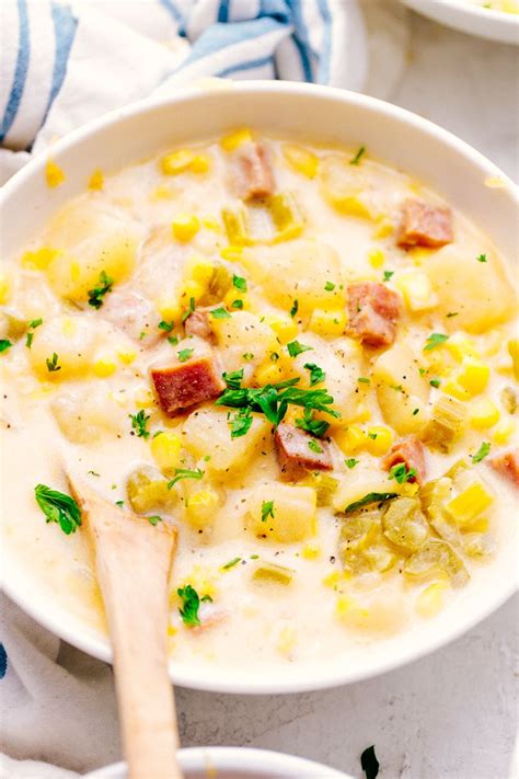 Cheesy Ham And Potato Soup Crock Pot Recipe Rollenrosker