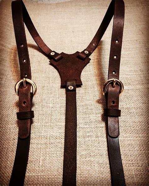 Leather Suspenders Leather Braces Leather Suspenders Leather