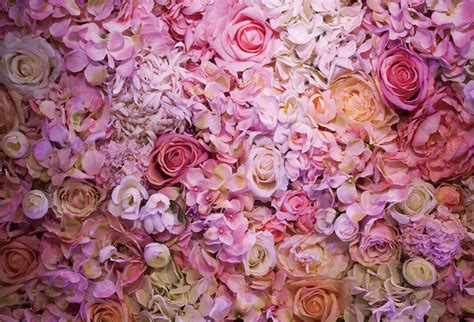 Laeacco Romantic Purple Rose Flower Wall Backdrop 7x5ft