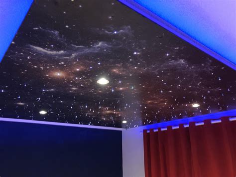 I Just Built A Galaxy Suspended Ceiling For My Sons Bedroom With 430