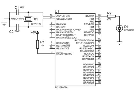 Pic16f877a Pin Configuration