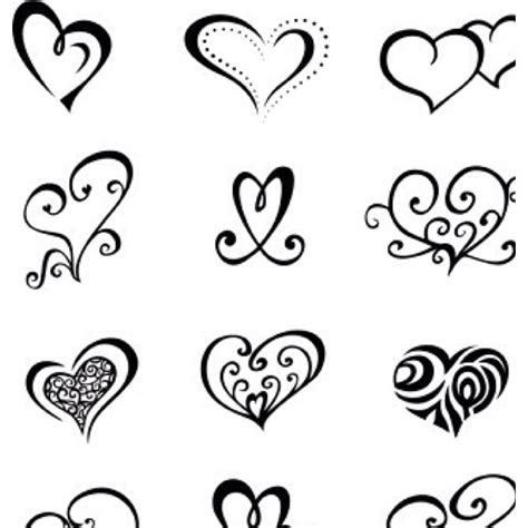 Heart Stencils Simple Heart Tattoos Small Heart Tattoos Heart