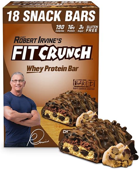 Fit Crunch Snack Size Protein Bar Chocolate Chip Cookie Dough 16g