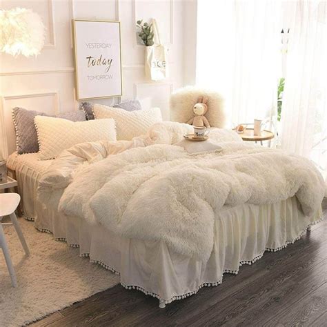 Sweet Dreams In This Romantic Faux Fur Duvet Room Decor Bedroom