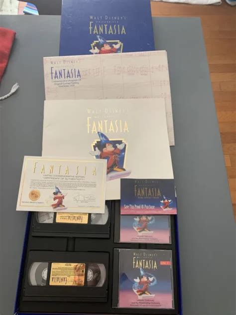 Walt Disney Masterpiece Fantasia Deluxe Collector Box Set W Lith