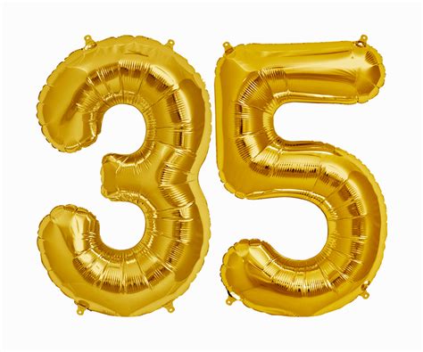 35 Balloons 35th Birthday Party Decorations Jumbo Letter Etsy