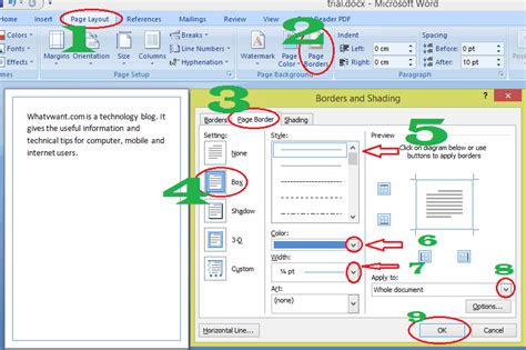 Page Border In Word How To Add Line And Art Borders