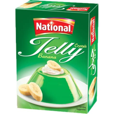 National Jelly Crystal Banana 80gm Jams Jelly Cheese Spreads