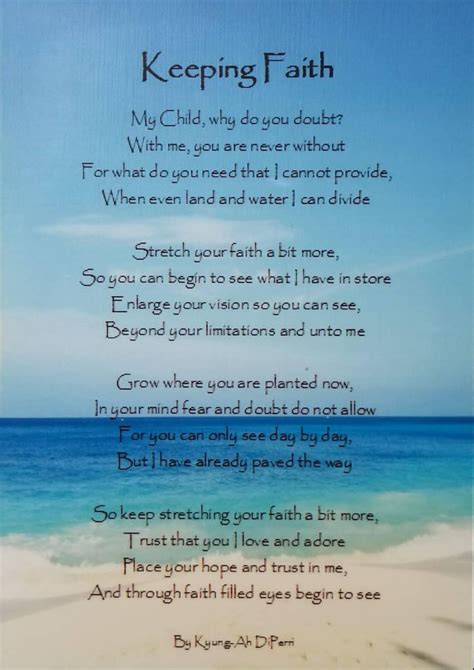 Faith Poem Christian Poem Original Poem On Faith Poem Etsy