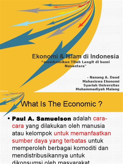 Amalan ekonomi di malaysia merupakan sistem daripada sistem yang. Ppt Perkembangan Ekonomi Islam di Indonesia