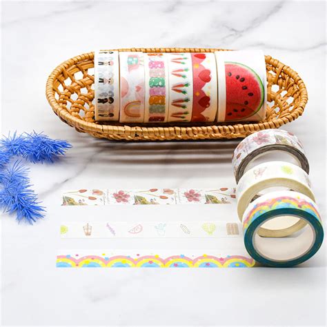 china custom washi sticker masking paper tape set 2022 cute designjapanese paper masking washi