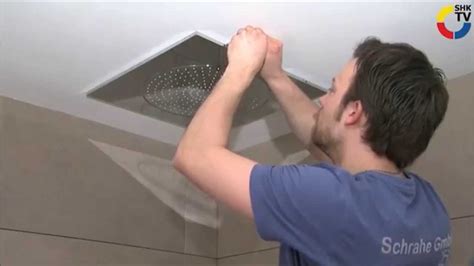 Grohe dreamspray for balanced water distribution to every single nozzle. GROHE Rainshower F series installation - YouTube