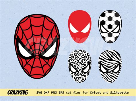 Mask Face Spiderman SVG Clipart Leopards Print | Vectorency