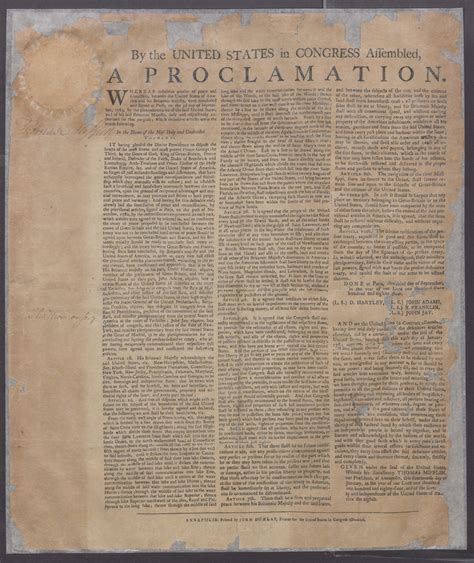 Ratification Of The Treaty Of Paris