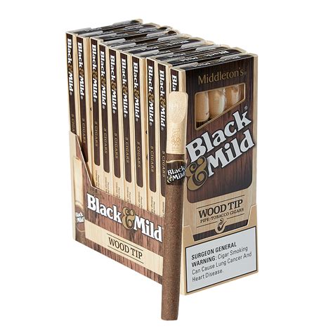 Black And Mild Wood Tip Cigarillos Thompson Cigar