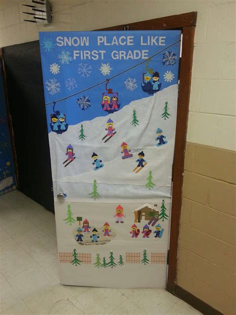 Need some inspiration for decorating your classroom, door, or hallway this holiday season? winter classroom door … | School door decorations, Winter ...