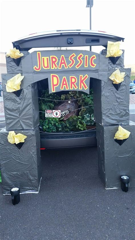 Jurassic Park Trunk Or Treat Trunk Or Treat Truck Or Treat Halloween Car Decorations