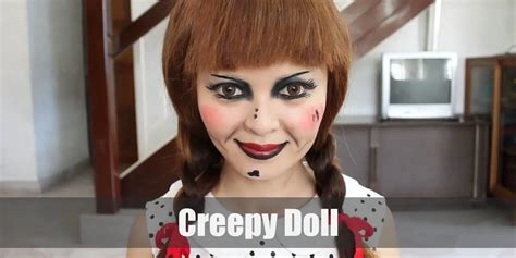 How To Make A Creepy Doll Halloween Costume Dollar Poster