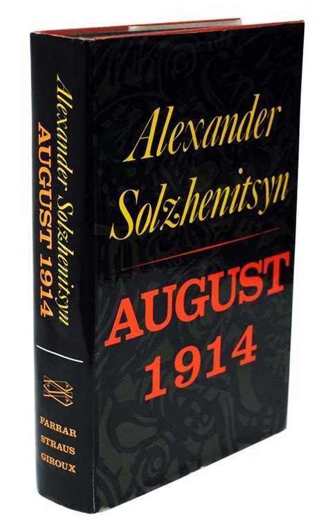 Published in the new york. August 1914 Alexander Solzhentizyn First Edition Signed
