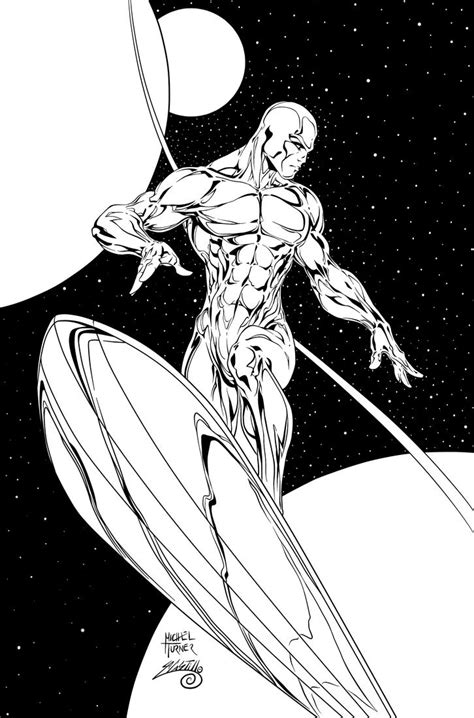 Silver Surfer Ink 1 By Swave18 On Deviantart