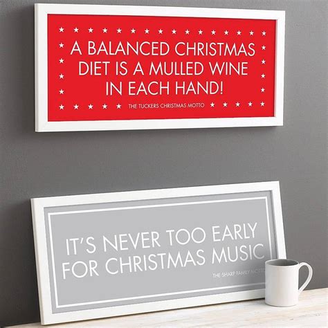 Personalised Christmas Motto Print By Modo Creative