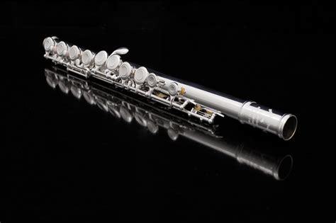Beginner Flute Closed Hole C Foot Flute Sterling Silver Lip Plate