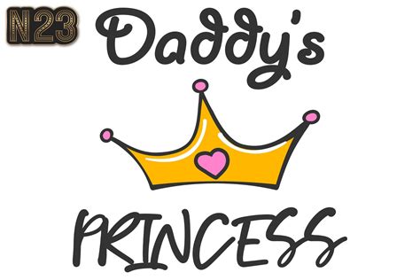 Daddys Princess Vector Sticker Svg File Compatible With Etsy