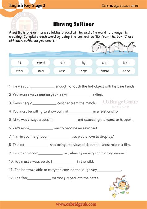 Ks2 English Grammar Worksheet