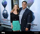 Ana Kasparian, left, and Cenk Uygur arrive at the Los Angeles premiere ...