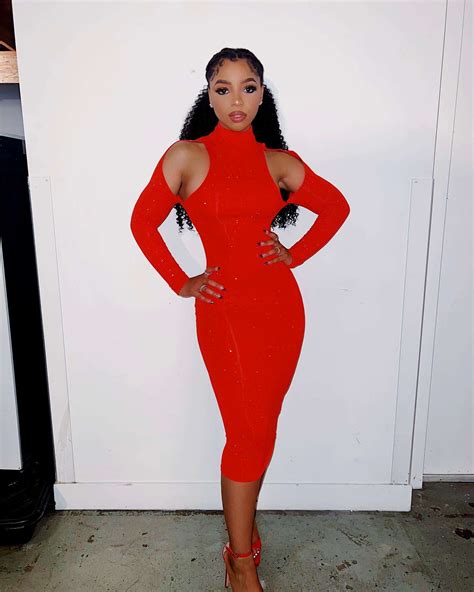 Chloe Bailey Is All Fired Up In Sexy Red Bodycon Dress