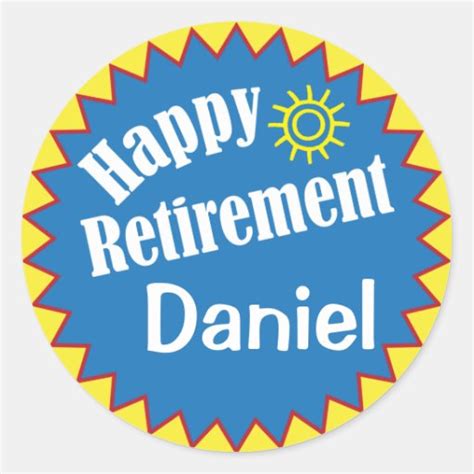 Happy Retirement Party Personalized Stickers Zazzle