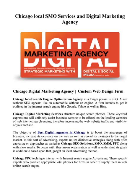 Chicago Local Smo Services And Digital Marketing Agency By Chicago