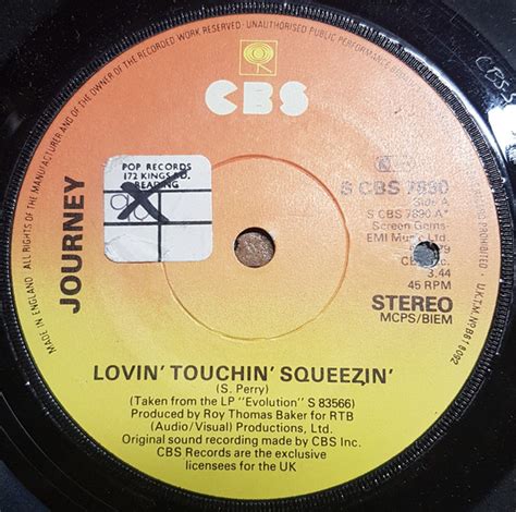 Journey Lovin Touchin Squeezin 1979 Vinyl Discogs