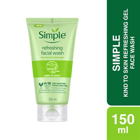 Simple Kind To Skin Refreshing Facial Gel Wash 150ml Ohsogo