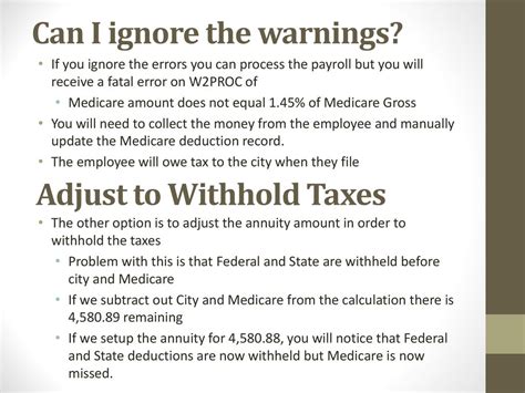 Deduction Withholding Order Contract Payoffs Paying To Annuity Adjusting Tax Withholdings