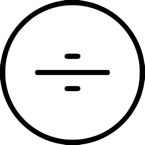 Circle Division Symbol Sign Shape Svg Png Icon Free