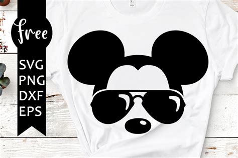 Mickey Mouse Sunglasses Svg Free Disney Svg Mickey Svg Sunglasses