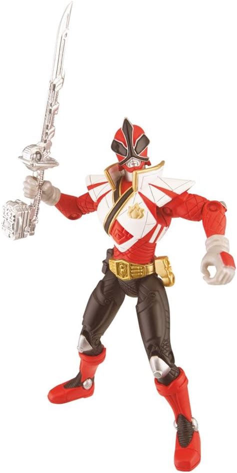 Power Rangers Super Samurai Action Figure Ranger Super Mega Mode Red