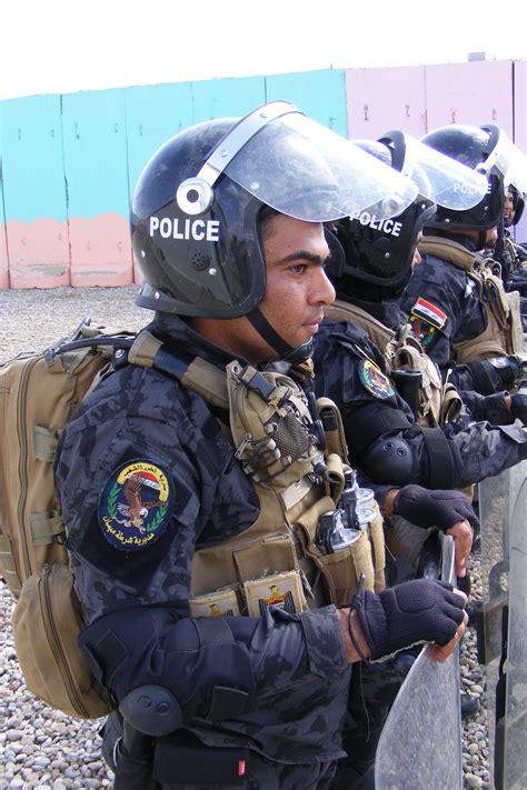 Maysan Province Iraqi Police Conduct Riot Control Training Article
