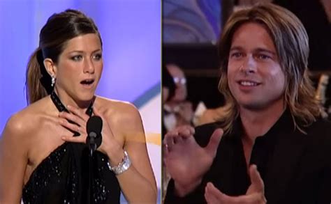 Brad Pitt Cheering For Jennifer Aniston With The Cast Of