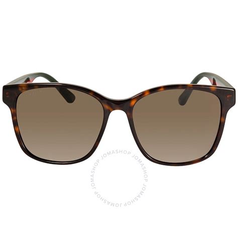 gucci brown square unisex sunglasses gg0417sk 003 56 889652173528 sunglasses gg0417sk jomashop