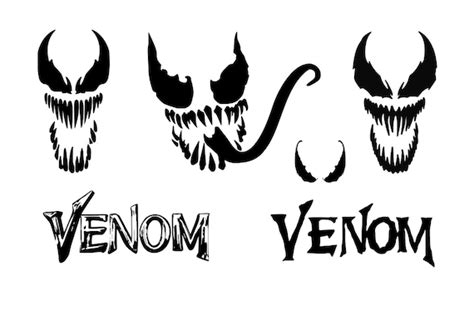 Monster Face Venom Bundle Design Cut File Stencil Etsy
