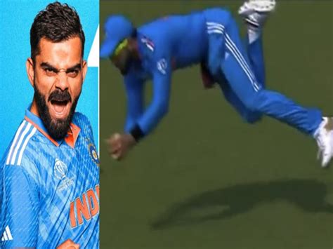 Virat Kohli Takes Very Difficult Catch Of Mitchell Marsh In Ind Vs Aus World Cup 2023 Clash